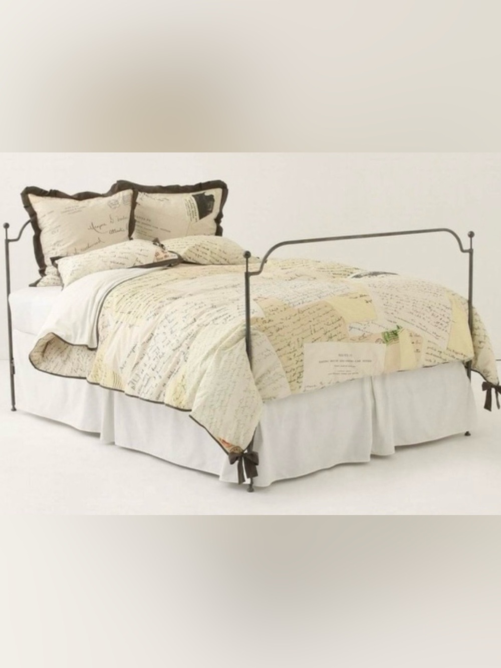 Anthropologie Love Letter Duvet cover with European Shams